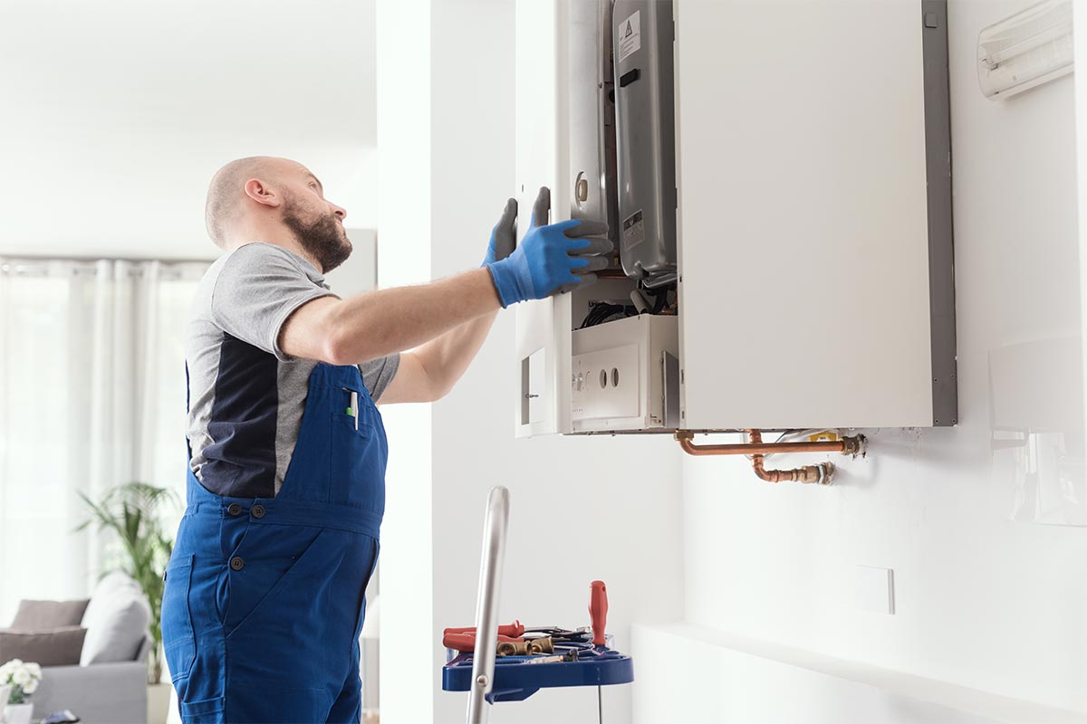 Installing a water boiler