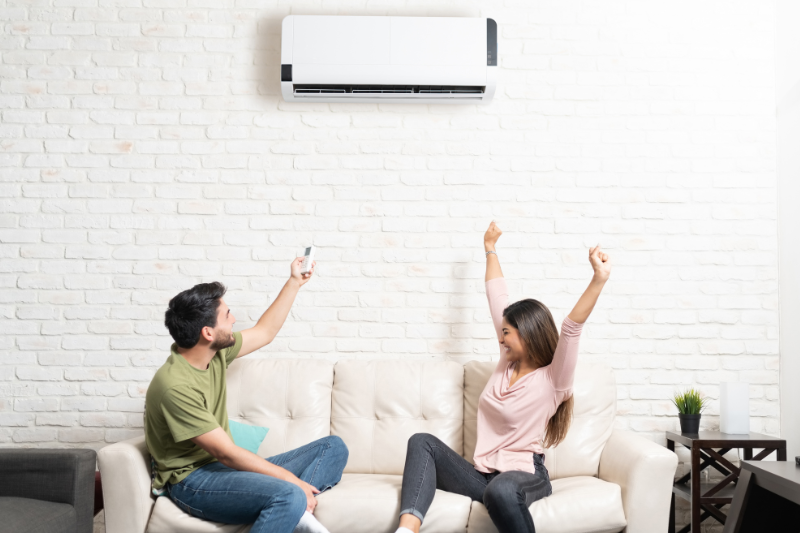 Ductless mini split in Doylestown, PA home.