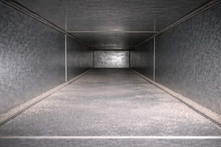 Construction Dust Found During Air Duct Camera Inspection